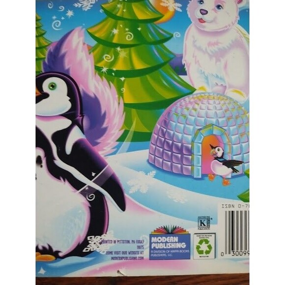 Lisa Frank Jumbo Coloring Poster Pad Wolf Penguin Igloo Design (Lisa Frank 2013 - Picture 5 of 16